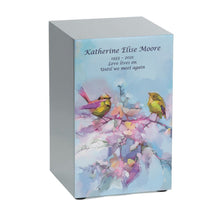 Pewter Stainless Steel Soulful Songbirds Adult Cremation Urn - Funeral.com, Inc.