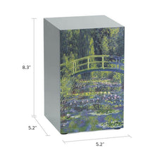 Pewter Stainless Steel Water Lilies Adult Cremation Urn - Funeral.com, Inc.