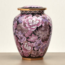 Pink and Purple Cloisonné Floral Adult Cremation Urn - Funeral.com, Inc.