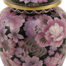 Pink and Purple Cloisonné Floral Adult Cremation Urn - Funeral.com, Inc.