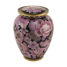 Pink and Purple Cloisonné Floral Adult Cremation Urn - Funeral.com, Inc.