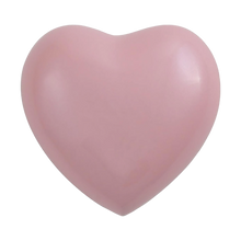 Pink Brass Heart Keepsake with Pearl Gloss Finish - Funeral.com, Inc.