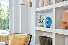 Powder Blue Ceramic Plum Blossom Adult Cremation Urn - Funeral.com, Inc.