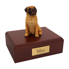 Pug, Sitting Figurine Pet Cremation Urn - Funeral.com, Inc.