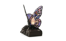 Purple Butterfly Stained Glass LED Lamp Keepsake Urn - Funeral.com, Inc.