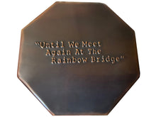 Rainbow Bridge Steel Pet Cremation Urn Can with Paw Print - Funeral.com, Inc.