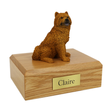 Red Chow Chow, Sitting Figurine Pet Cremation Urn - Funeral.com, Inc.