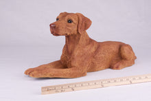 Red Coat Doberman Pinscher with Ears Down Figurine Extra Large Pet Urn - Funeral.com, Inc.
