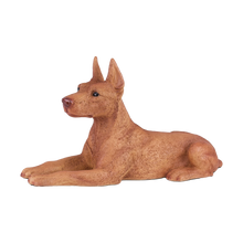 Red Coat Doberman Pinscher with Ears Up Figurine Extra Large Pet Urn - Funeral.com, Inc.