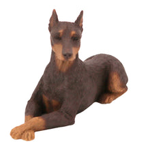 Red Doberman, Resting Figurine Pet Cremation Urn - Funeral.com, Inc.