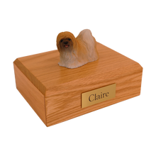 Red Lhasa Apso, Standing Figurine Pet Cremation Urn - Funeral.com, Inc.