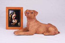Red Miniature Pinscher with Ears Down Figurine Extra Large Pet Urn - Funeral.com, Inc.