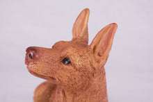 Red Miniature Pinscher with Ears Up Figurine Extra Large Pet Urn - Funeral.com, Inc.