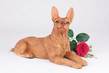 Red Miniature Pinscher with Ears Up Figurine Extra Large Pet Urn - Funeral.com, Inc.