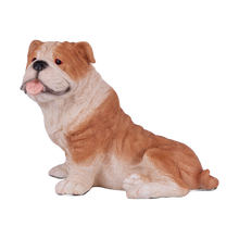Red & White Coat English Bulldog Figurine Extra Large Pet Urn - Funeral.com, Inc.