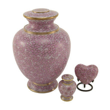 Rose Cloisonné Gold Accent Adult Cremation Urn - Funeral.com, Inc.