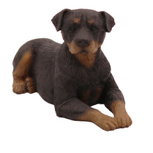 Rottweiler, Lying Down Figurine Pet Cremation Urn - Funeral.com, Inc.