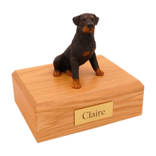 Rottweiler, Sitting Figurine Pet Cremation Urn - Funeral.com, Inc.