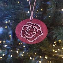 Round Wood Pendant with Rose Design - Funeral.com, Inc.