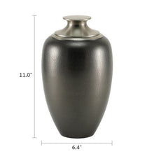 Rounded Brass with Pewter Lid Adult Cremation Urn - Funeral.com, Inc.