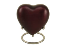 Ruby Red Aluminum Heart Keepsake Urn - Funeral.com, Inc.