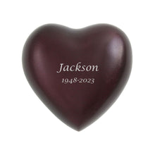 Ruby Red Aluminum Heart Keepsake Urn - Funeral.com, Inc.