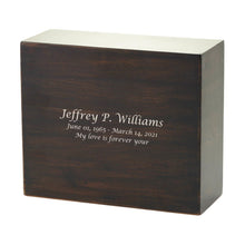 Rustic Acacia Wood Sliding Bottom Adult Cremation Urn - Funeral.com, Inc.