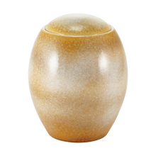 Sandy White Dome - Top Ceramic Adult Cremation Urn - Funeral.com, Inc.