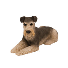 Schnauzer, Lying Down Figurine Pet Cremation Urn - Funeral.com, Inc.