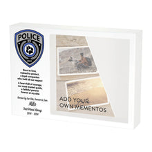 Shadow Box Urn for Large Pet Ashes & Memento with K9 Badge Design - Funeral.com, Inc.