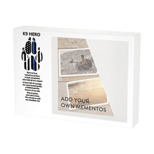 Shadow Box Urn for Large Pet Ashes & Memento with K9 Hero Design - Funeral.com, Inc.