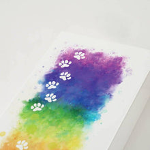 Shadow Box Urn for Large Pet Ashes & Memento with Rainbow Bridge Paw Prints - Funeral.com, Inc.