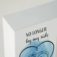 Shadow Box Urn for Pet Ashes & Mementos with Blue Cat & Heart Design - Funeral.com, Inc.