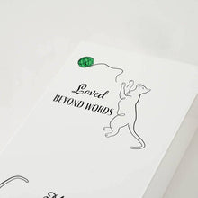 Shadow Box Urn for Pet Ashes & Mementos with Cats & Yarn Design - Funeral.com, Inc.