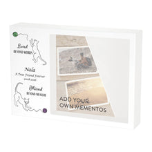 Shadow Box Urn for Pet Ashes & Mementos with Cats & Yarn Design - Funeral.com, Inc.