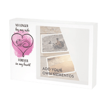 Shadow Box Urn for Pet Ashes & Mementos with Pink Cat & Heart Design - Funeral.com, Inc.