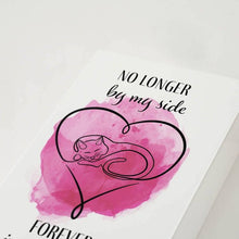 Shadow Box Urn for Pet Ashes & Mementos with Pink Cat & Heart Design - Funeral.com, Inc.