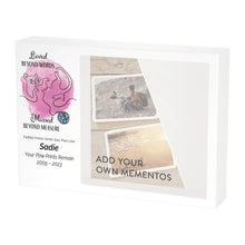 Shadow Box Urn for Pet Ashes & Mementos with Pink Cat & Yarn Design - Funeral.com, Inc.