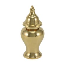 Shiny Brass Extra Small Pet Cremation Urn - Funeral.com, Inc.
