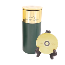 Shotgun Shell Extra Large Pet Cremation Urn - Black & Green - Funeral.com, Inc.