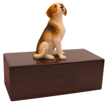 Simply Series Beagle, Sitting Figurine Pet Cremation Urn - Funeral.com, Inc.
