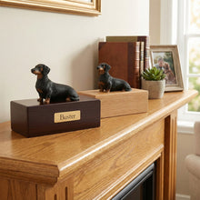 Simply Series Black Dachshund, Lying Down Figurine Pet Cremation Urn - Funeral.com, Inc.