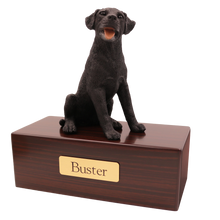 Simply Series Black Labrador, Sitting Figurine Pet Cremation Urn - Funeral.com, Inc.