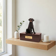 Simply Series Black Labrador, Sitting Figurine Pet Cremation Urn - Funeral.com, Inc.