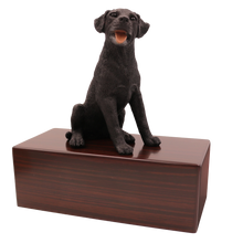 Simply Series Black Labrador, Sitting Figurine Pet Cremation Urn - Funeral.com, Inc.