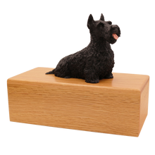 Simply Series Black Scottish Terrier, Sitting Figurine Pet Cremation Urn - Funeral.com, Inc.
