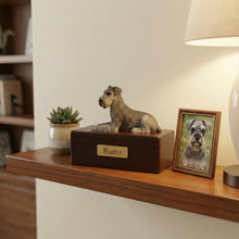 Simply Series Black & Silver Schnauzer, Resting Figurine Pet Cremation Urn - Funeral.com, Inc.