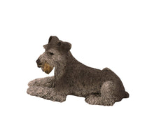 Simply Series Black & Silver Schnauzer, Resting Figurine Pet Cremation Urn - Funeral.com, Inc.