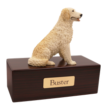 Simply Series Blonde Golden Retriever, Sitting Figurine Pet Cremation Urn - Funeral.com, Inc.