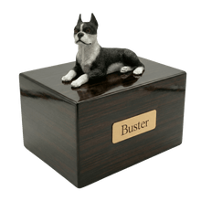 Simply Series Boston Terrier, Lying Down Figurine Pet Cremation Urn - Funeral.com, Inc.